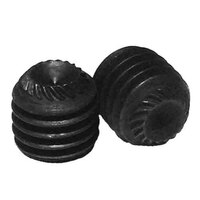 SSS6516KCP #6-32 x 5/16" Socket Set Screw, Knurled Cup Point, Coarse, Alloy, Black Oxide